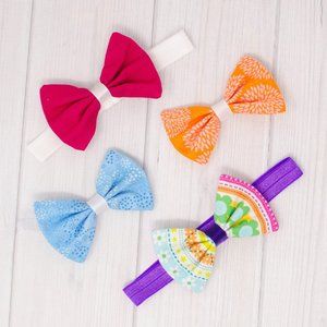 Summer Brights Hair Bow & Headband Set